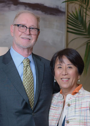 Sunny Choi, MD and her husband, Douglas Semonche